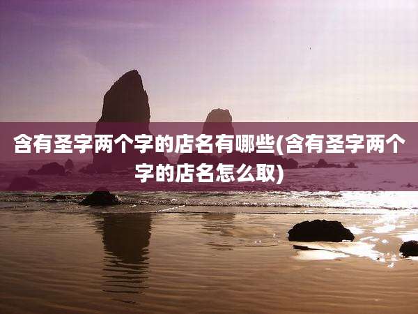 含有圣字两个字的店名有哪些(含有圣字两个字的店名怎么取)