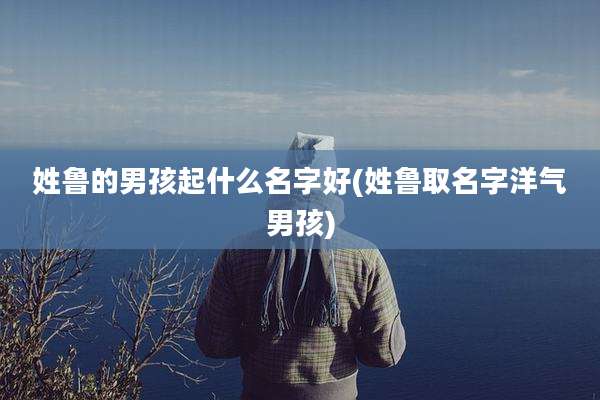 姓鲁的男孩起什么名字好(姓鲁取名字洋气男孩)