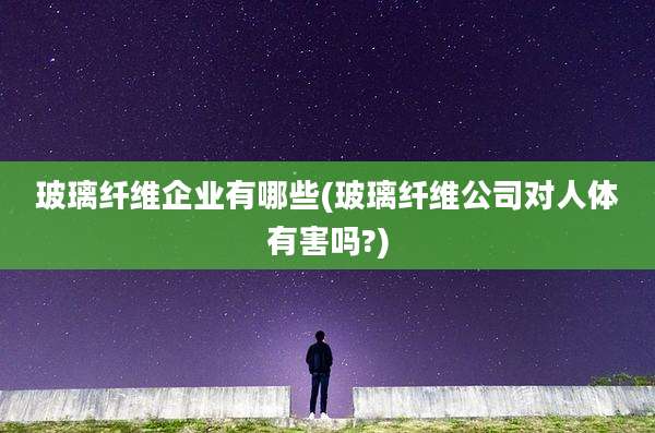 玻璃纤维企业有哪些(玻璃纤维公司对人体有害吗?)