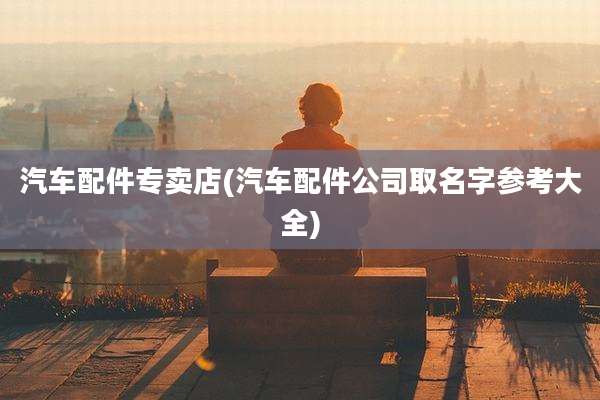 汽车配件专卖店(汽车配件公司取名字参考大全)