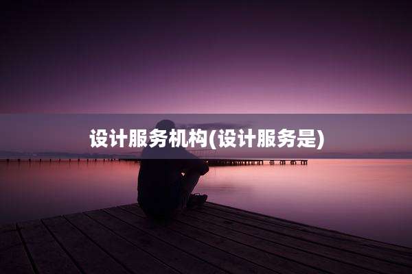 设计服务机构(设计服务是)