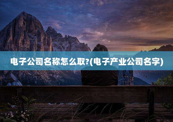 电子公司名称怎么取?(电子产业公司名字)