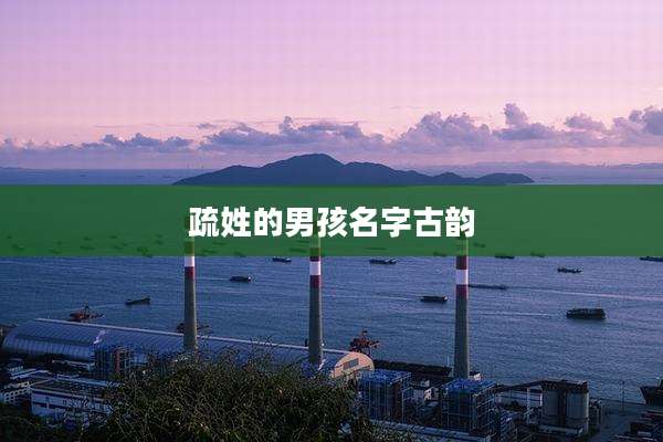 疏姓的男孩名字古韵