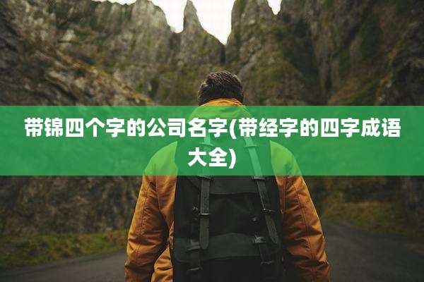 带锦四个字的公司名字(带经字的四字成语大全)