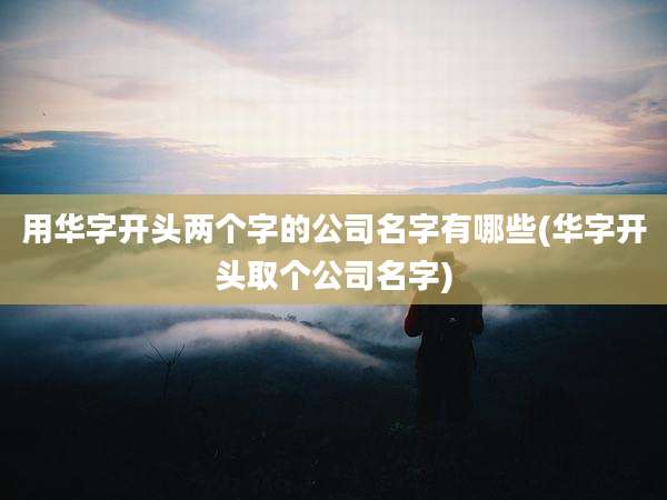 用华字开头两个字的公司名字有哪些(华字开头取个公司名字)