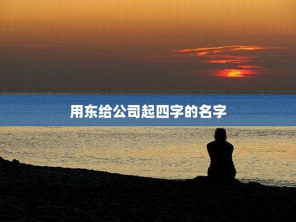 用东给公司起四字的名字