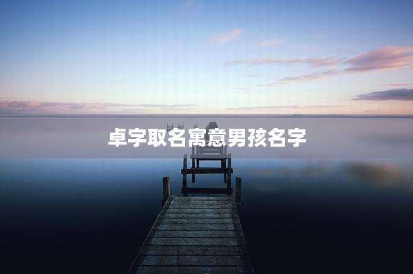 卓字取名寓意男孩名字