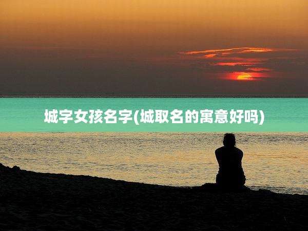 城字女孩名字(城取名的寓意好吗)