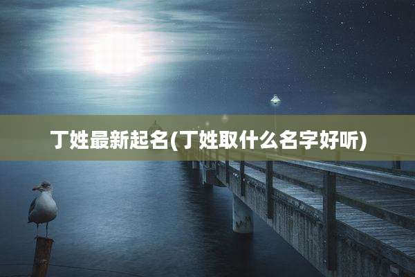丁姓最新起名(丁姓取什么名字好听)