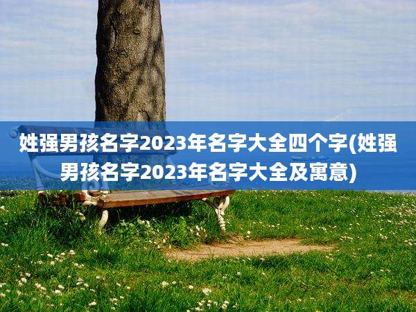 姓强男孩名字2023年名字大全四个字(姓强男孩名字2023年名字大全及寓意)