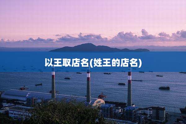 以王取店名(姓王的店名)