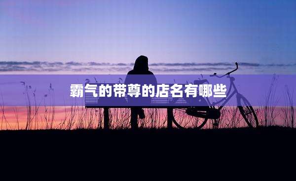 霸气的带尊的店名有哪些