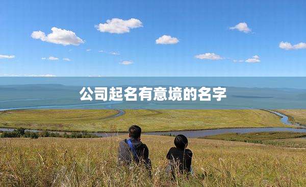 公司起名有意境的名字