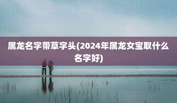 属龙名字带草字头(2024年属龙女宝取什么名字好)