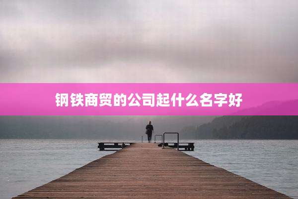 钢铁商贸的公司起什么名字好