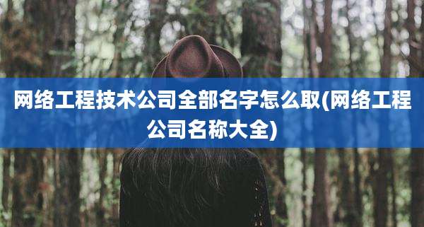 网络工程技术公司全部名字怎么取(网络工程公司名称大全)