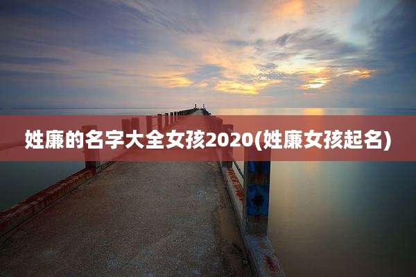 姓廉的名字大全女孩2020(姓廉女孩起名)