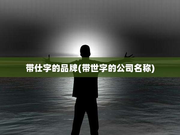 带仕字的品牌(带世字的公司名称)