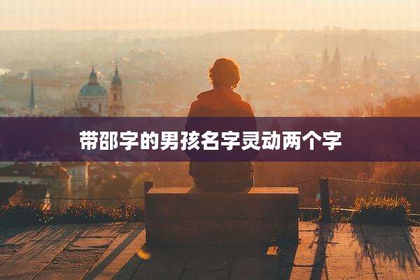 带邵字的男孩名字灵动两个字