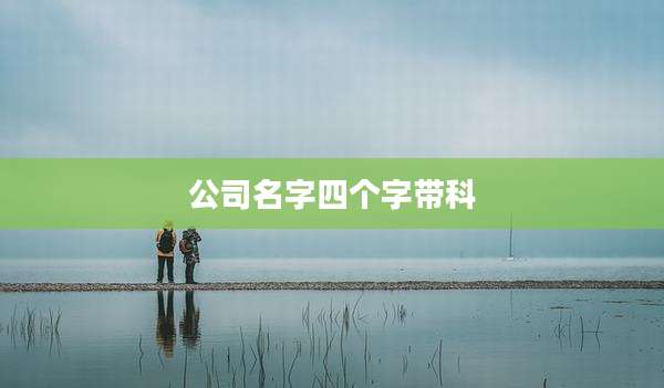 公司名字四个字带科