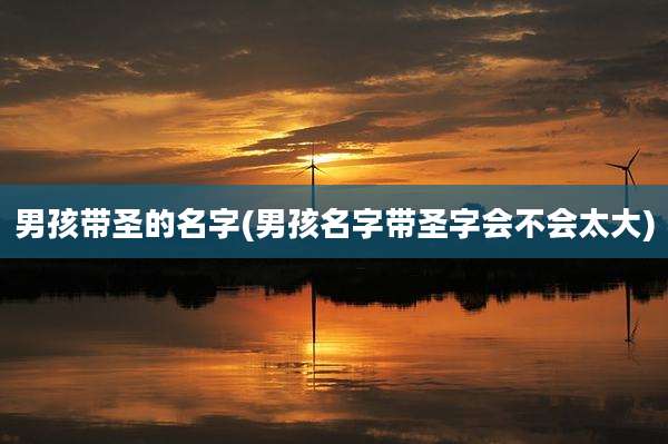男孩带圣的名字(男孩名字带圣字会不会太大)