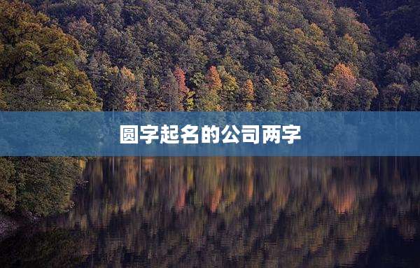 圆字起名的公司两字