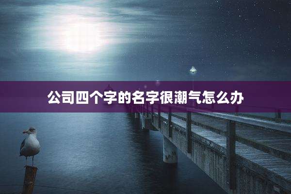 公司四个字的名字很潮气怎么办