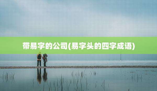 带易字的公司(易字头的四字成语)