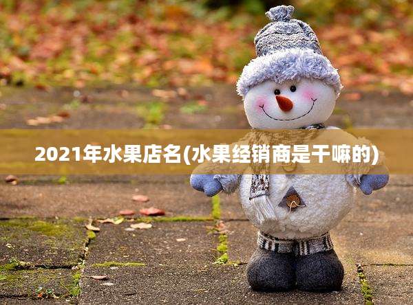 2021年水果店名(水果经销商是干嘛的)