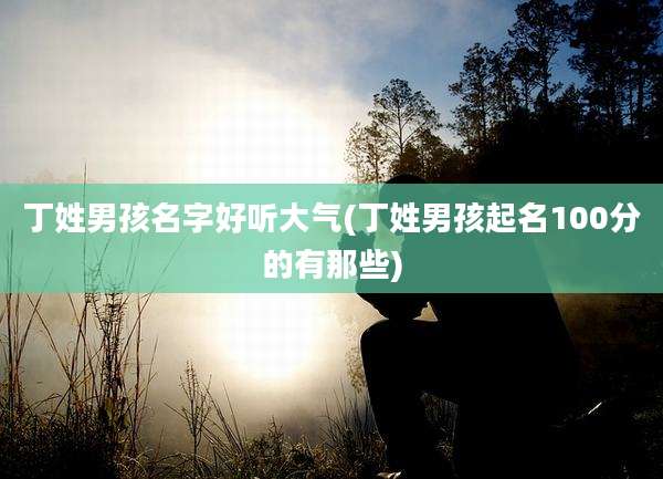 丁姓男孩名字好听大气(丁姓男孩起名100分的有那些)