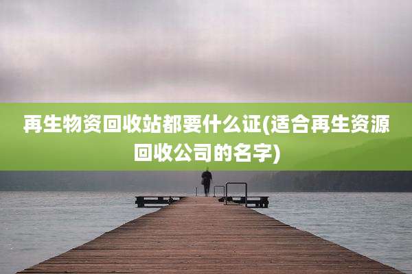再生物资回收站都要什么证(适合再生资源回收公司的名字)