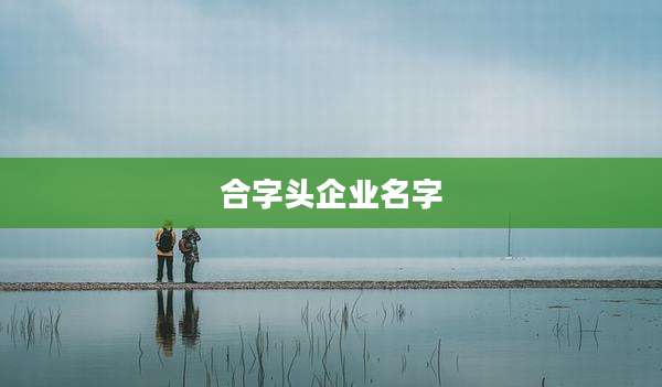 合字头企业名字