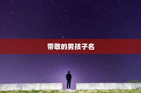 带敬的男孩子名