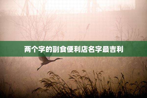 两个字的副食便利店名字最吉利