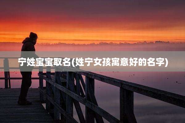 宁姓宝宝取名(姓宁女孩寓意好的名字)