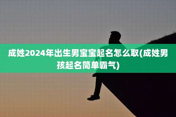 成姓2024年出生男宝宝起名怎么取(成姓男孩起名简单霸气)