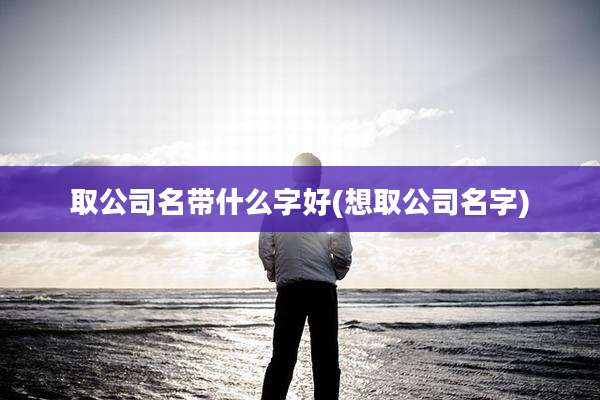取公司名带什么字好(想取公司名字)