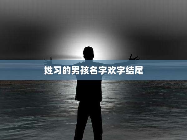 姓习的男孩名字欢字结尾