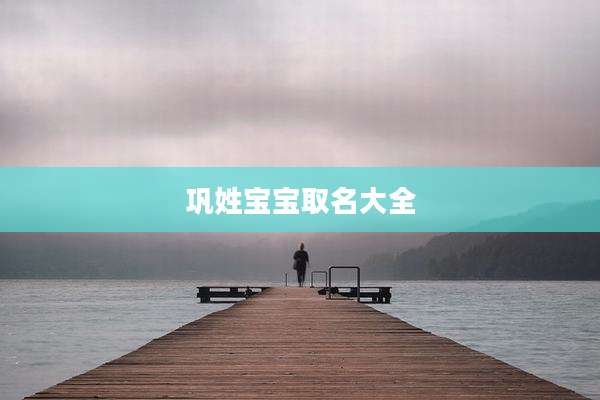 巩姓宝宝取名大全