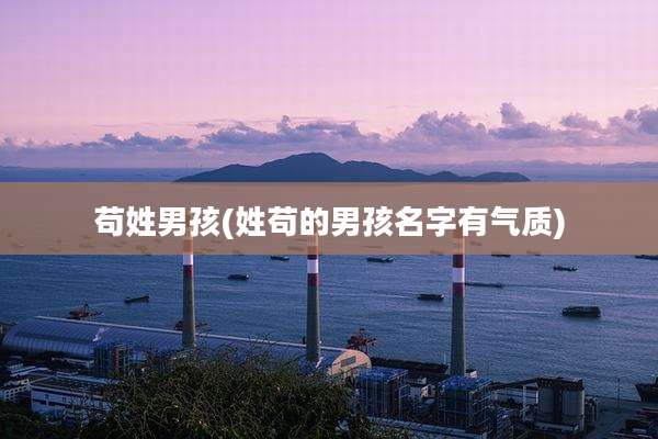 苟姓男孩(姓苟的男孩名字有气质)