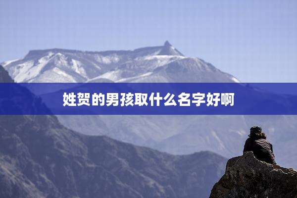 姓贺的男孩取什么名字好啊