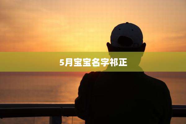 5月宝宝名字祁正