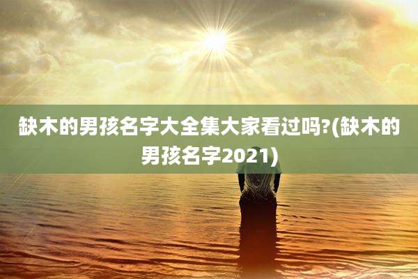 缺木的男孩名字大全集大家看过吗?(缺木的男孩名字2021)