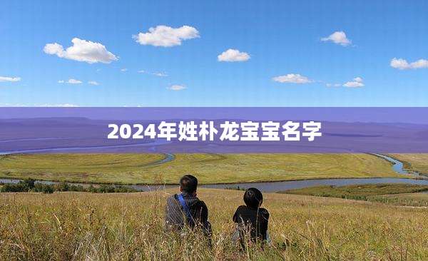 2024年姓朴龙宝宝名字
