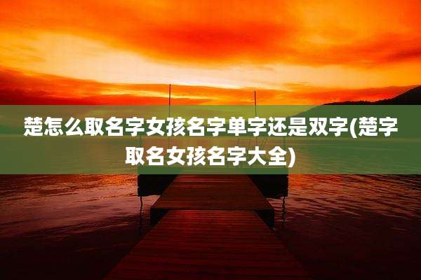 楚怎么取名字女孩名字单字还是双字(楚字取名女孩名字大全)