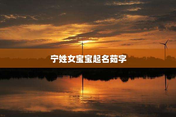 宁姓女宝宝起名茹字