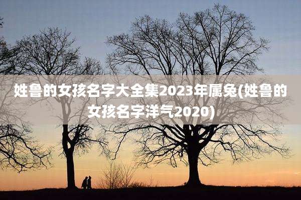 姓鲁的女孩名字大全集2023年属兔(姓鲁的女孩名字洋气2020)
