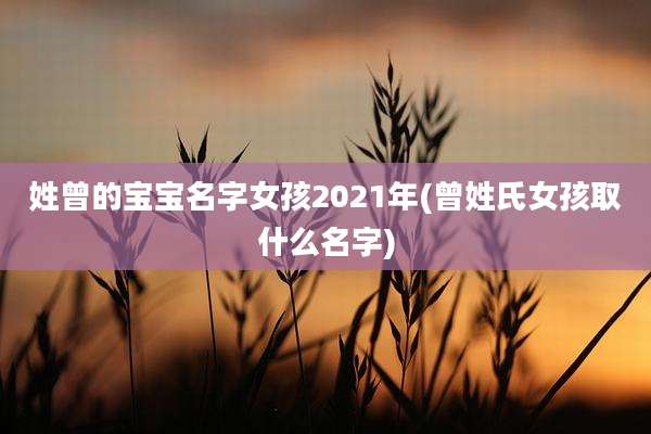 姓曾的宝宝名字女孩2021年(曾姓氏女孩取什么名字)