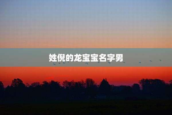 姓倪的龙宝宝名字男