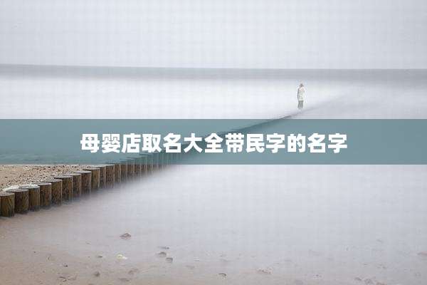 母婴店取名大全带民字的名字
